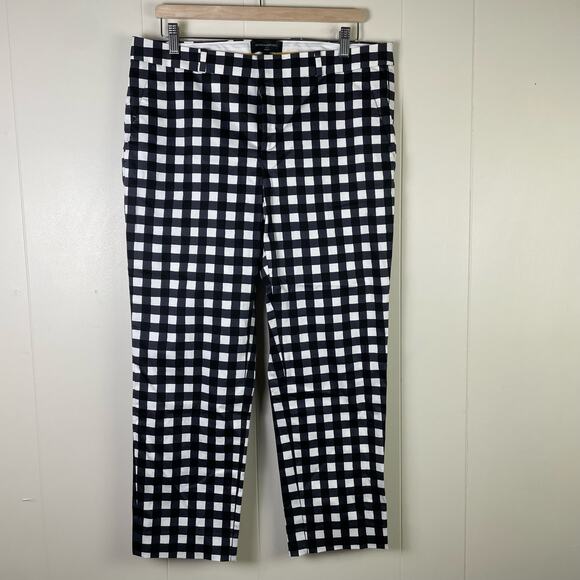 Banana Republic Avery Gingham pattern pant New - Picture 1 of 9